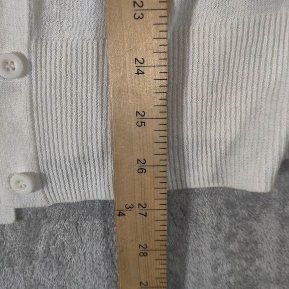 14th & Union Cardigan Women's XS White Petite New With Tags With Small Stain - Picture 4 of 7